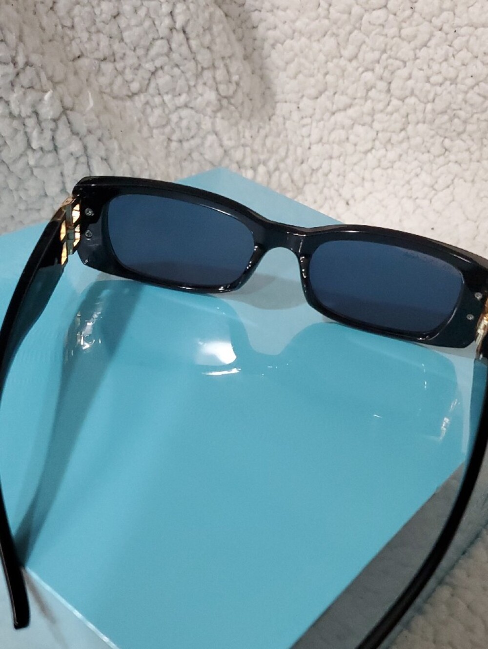 Balenciaga Black Sunglasses with Gold BB Accent - Picture 7 of 10